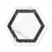 Marmor Hexagon Klinker Venato Vit-Svart Matt-Satin 29x33 cm 2 Preview